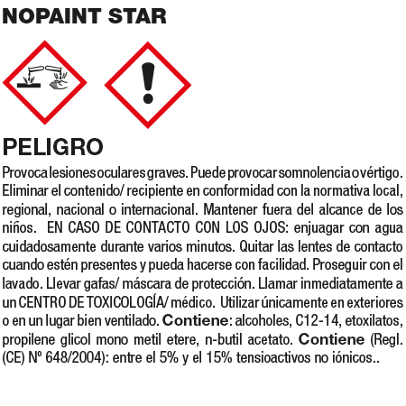 Garrafa Limpiador de Grafitis 1L Fila NOPAINT STAR