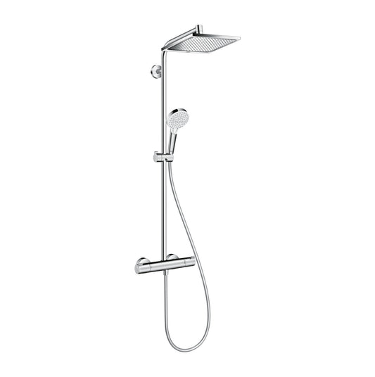 Crometta E 240 1 jet thermostatic shower set Chrome Hansgrohe