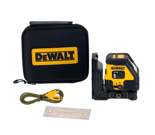 Nivel láser autonivelante Verde USB-C de 2 líneas en cruz Dewalt DCLE14201GB