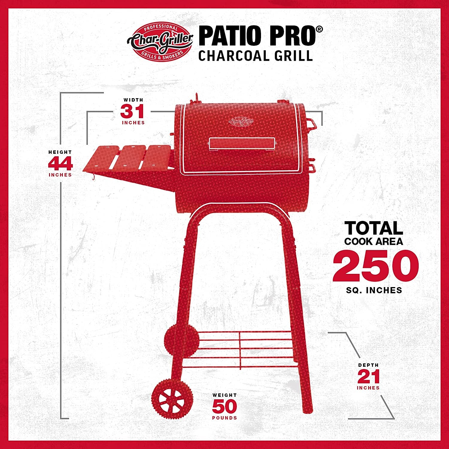 Barbacoa de Carbón Patio Pro CharGriller CHAR-BROIL - 9