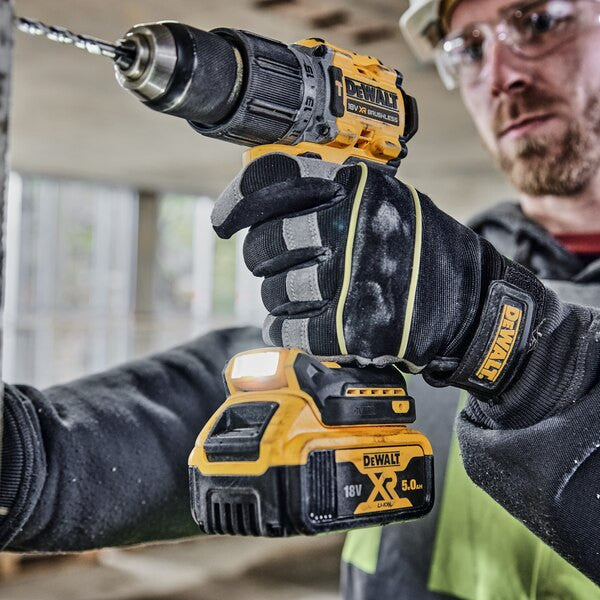 Taladro percutor compacto sin escobillas XR 18V LI-ION 5 Ah Dewalt DCD805P2T