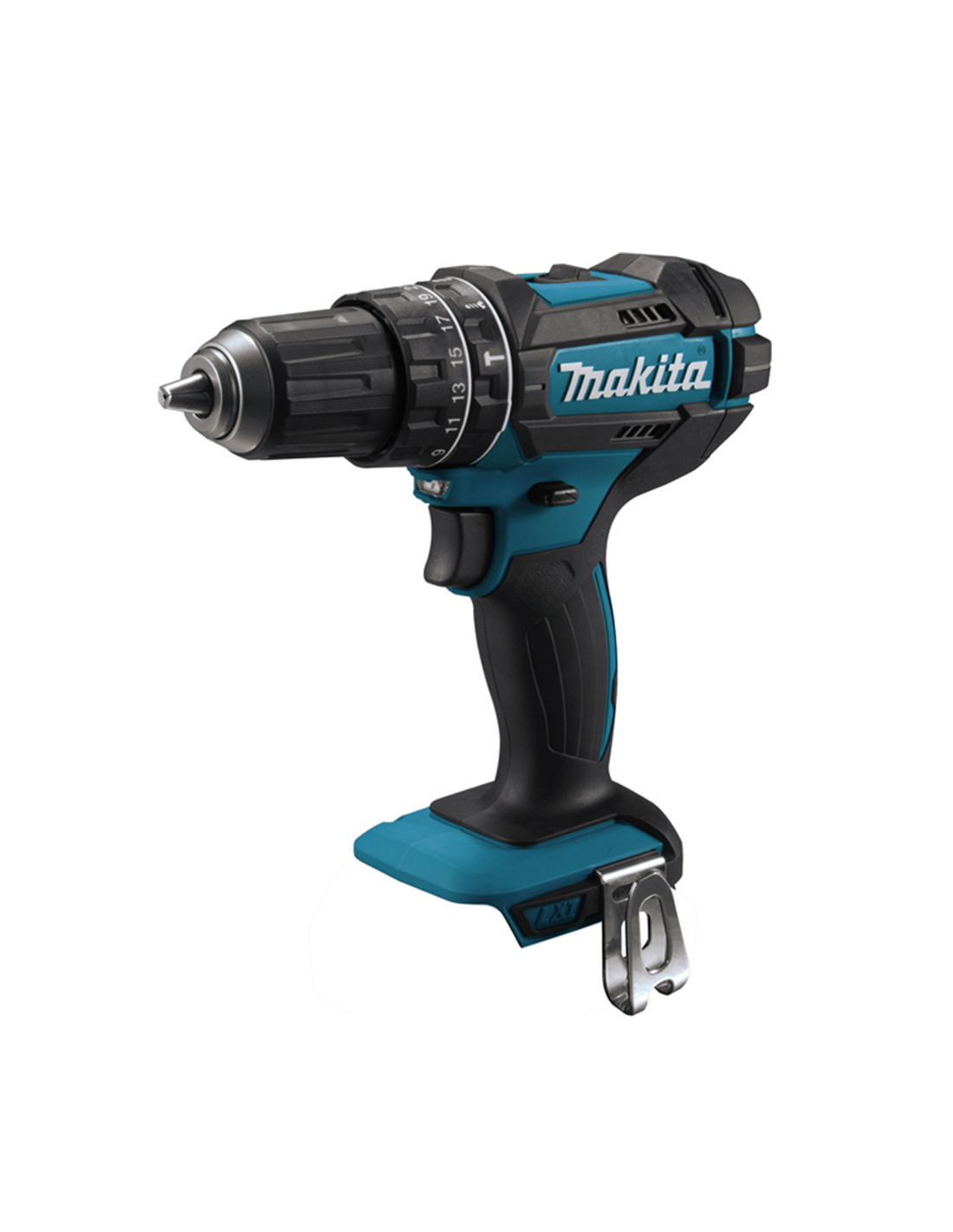 Kit Makita Taladro Percutor DHP482 + Mini-amoladora DGA504 + 2bat 5Ah + cargador + bolsa DLX2504BL2