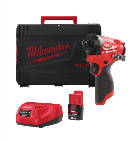 Atornillador de impacto Subcompacto 1/4 Hex M12 FUEL Milwuakee M12FID2-202X MILWAUKEE - 1