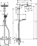 Crometta E Showerpipe 240 EcoSmart con termostato Cromado Hansgrohe HANSGROHE - 3