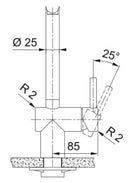 Grifo de Cocina Extraible Atlas Neo Oro Franke FRANKE - 1