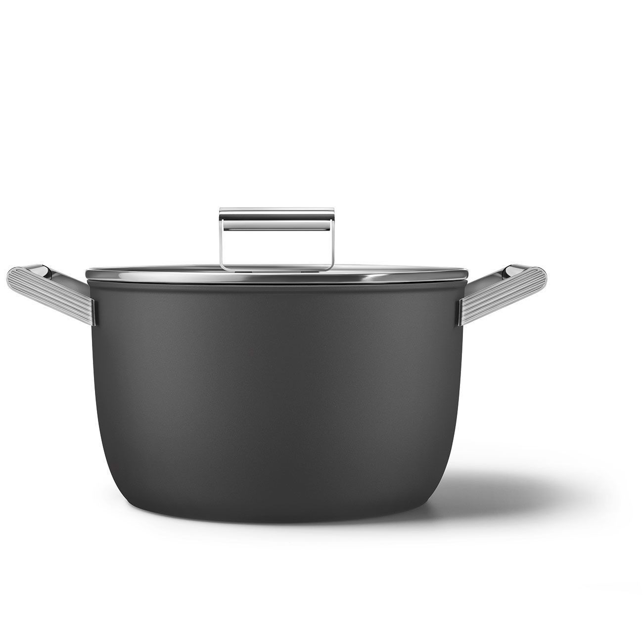 Smeg Matte Black Pot Set