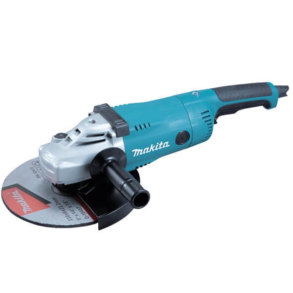 Amoladora Makita 230mm 2200W con maletín y disco diamante GA9020RKD