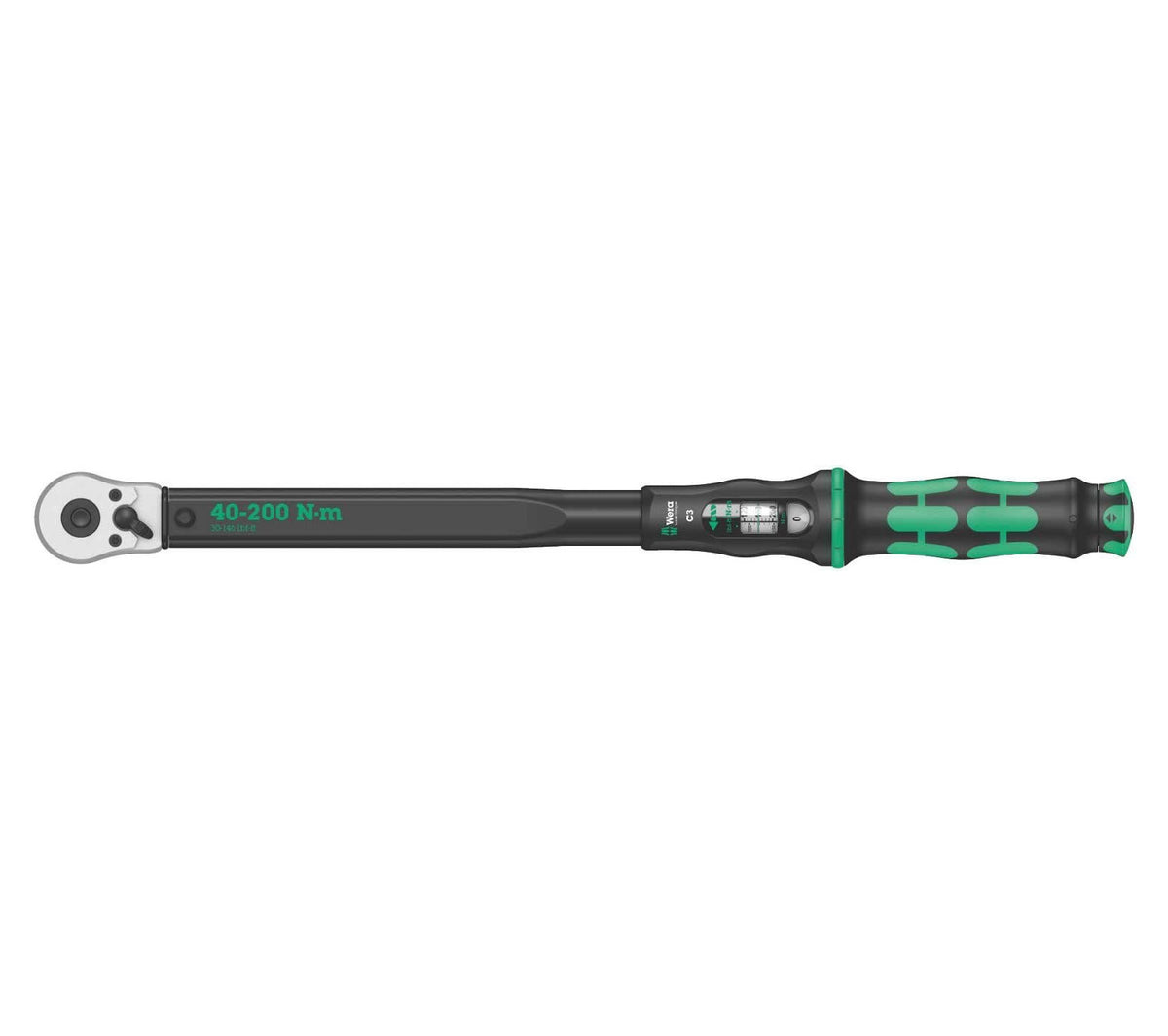 Torque wrench with reversible ratchet 40-200Nm Wera Click-Torque C 3 ref.075622