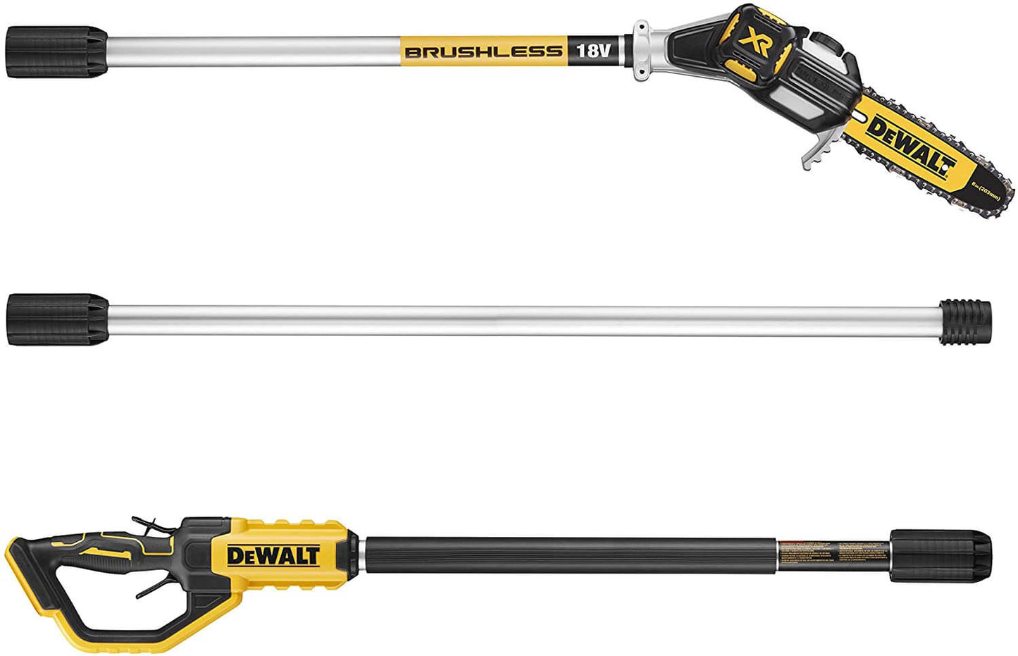 Podadora de Altura a batería 18V 450cm con batería 5Ah Dewalt DCMPS567P1