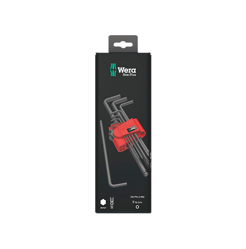 Set of 9 BlackLaser Wera 073596 allen keys 