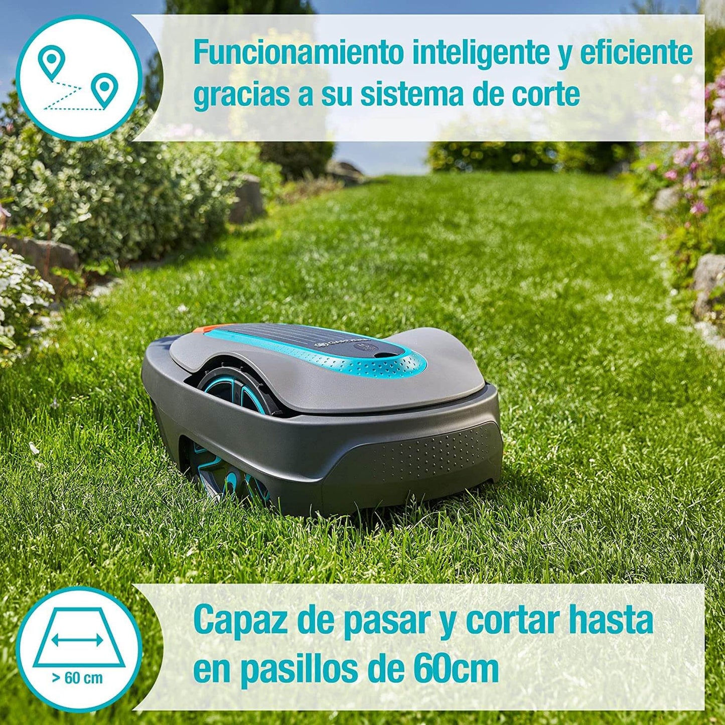 Robot Cortacésped 250m2 Gardena SILENO city