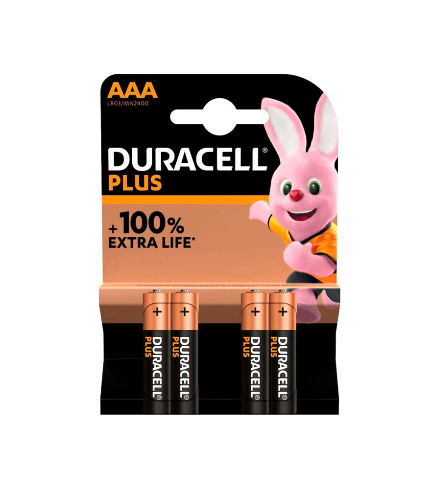 4-Pack Duracell Plus Power AAA Alkaline Batteries