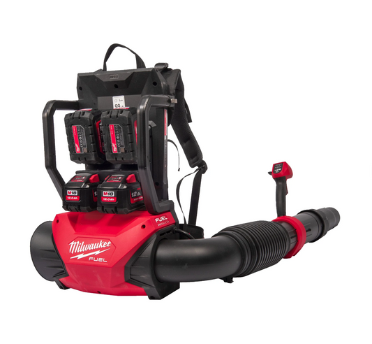 M18 Fuel Backpack Blower + 2bat + Milwaukee M18 Multiport Charger F2BPB-124