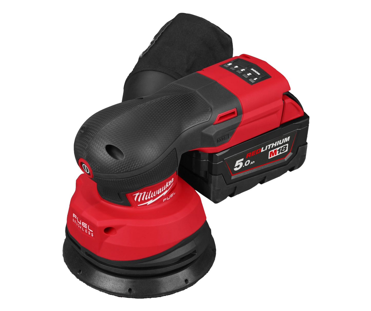 M18 Fuel 125mm Rotorbital Sander + 2bat 5Ah + Charger + Case Milwaukee M18 FROS125-502X