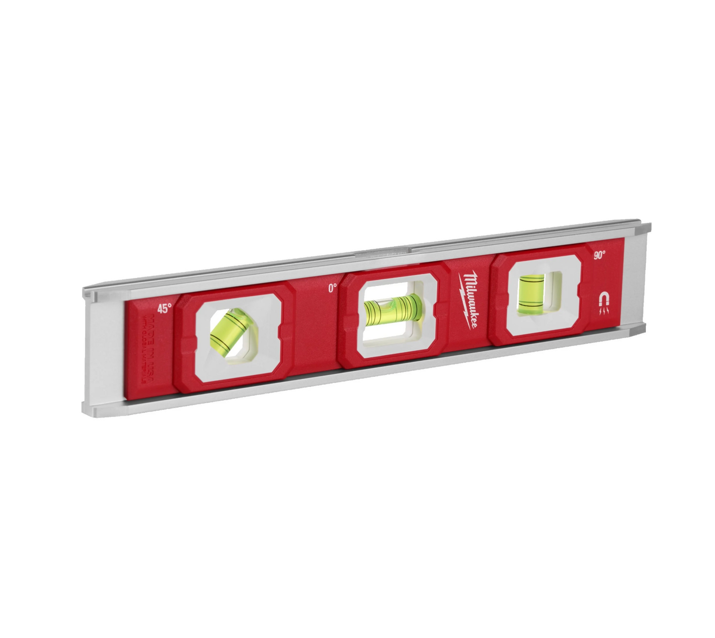 Torpedo level with 3 vials 25cm Milwaukee