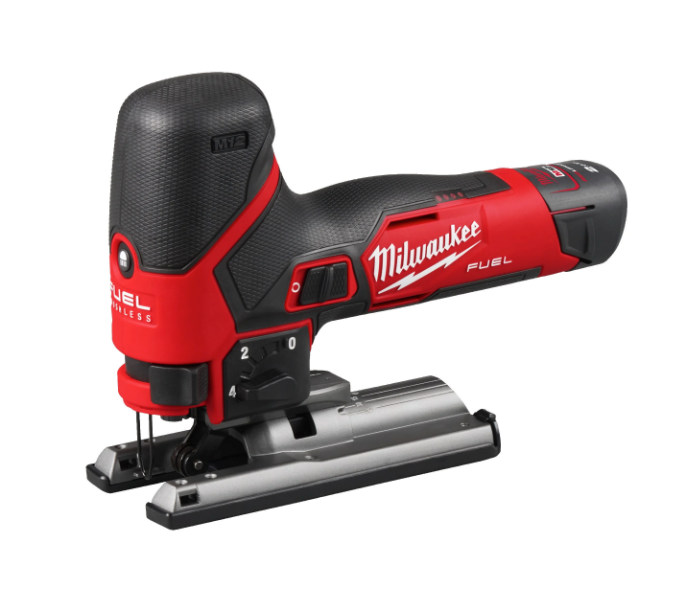 Sierra de calar subcompacta M12 Fuel + bat 2Ah + bat 4Ah + Cargador + Maletín Milwaukee M12 FJS-422X