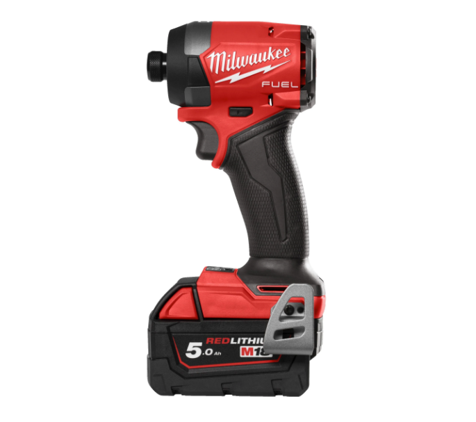 Atornillador de impacto M18 Fuel ¼″ hex + 2 bat 5Ah + cargador + maletín Milwaukee M18 FID3-502X