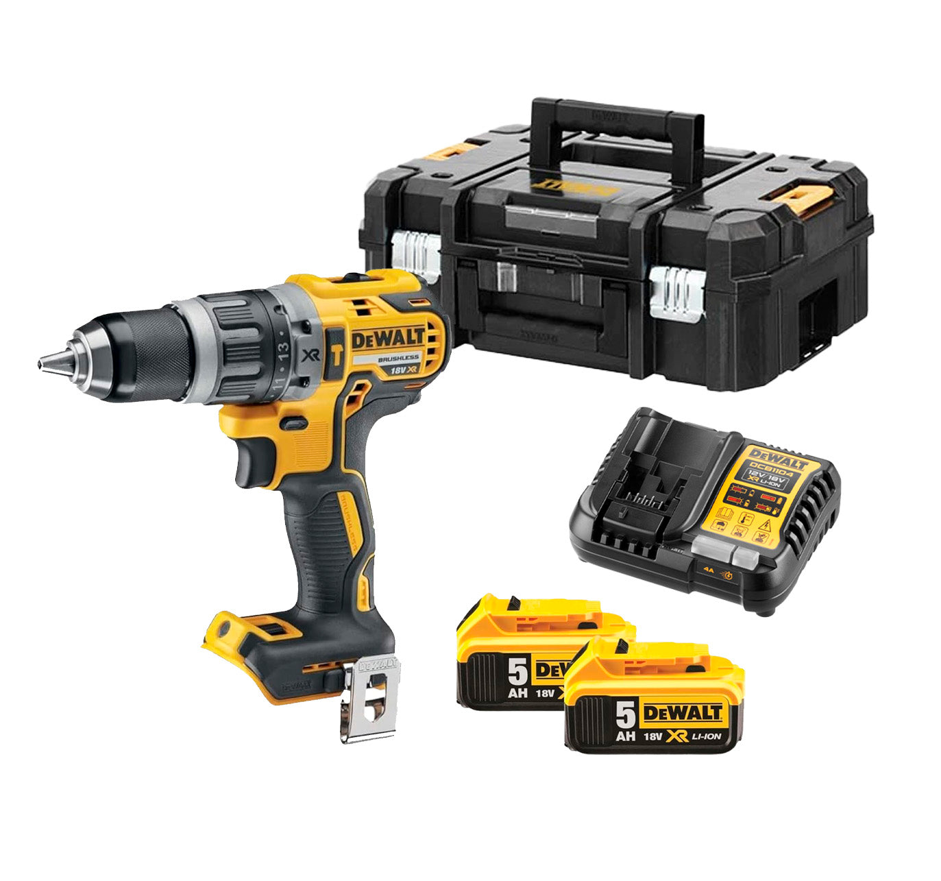 Taladro 18V XR sin escobillas Dewalt DCD796P2