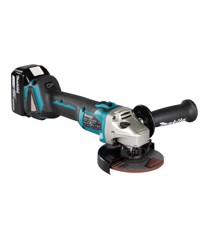 Makita DLX2552TJ 18V Combo Kit: Drill DHP492 + Grinder DGA504 + 2 x 5Ah Batteries + Charger + Carrying Case