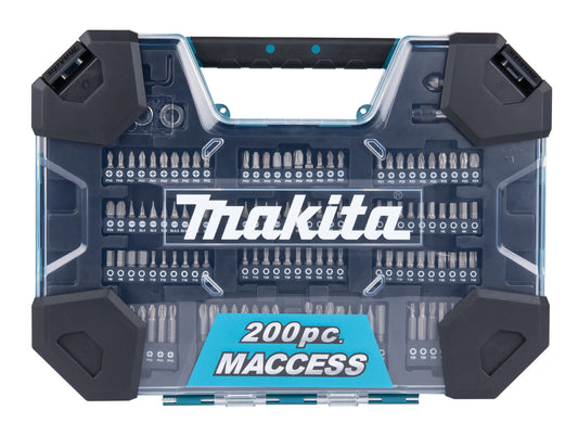 Estuche de brocas y puntas de atornillar Maccess (200 uds) E-22610 Makita