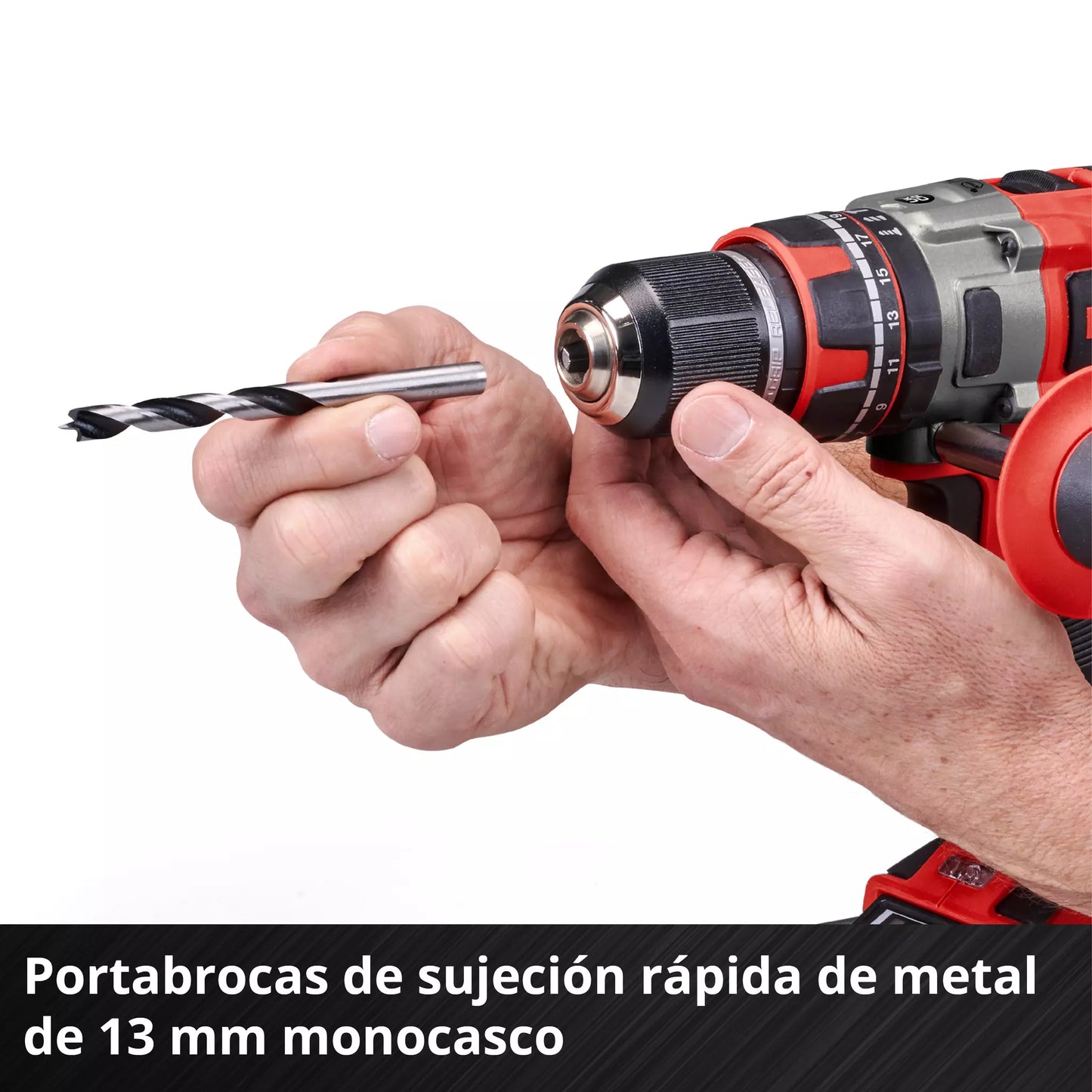 Einhell TP-CD 18/80 Li-i BL 18V hammer drill + 2 2Ah batteries + charger + carrying case