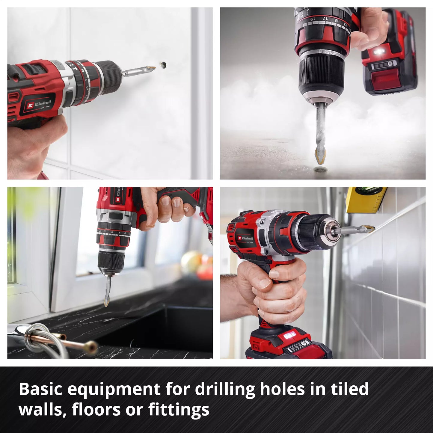 Set brocas porcelanico 4pcs XS-CASE Einhell 49051404