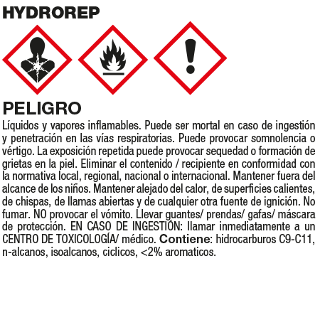 Garrafa Protección hidrorrepelente Fila HYDROREP