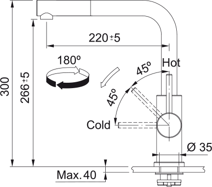 Glenda Pull Out Inox Kitchen Faucet Franke 115.0706.986