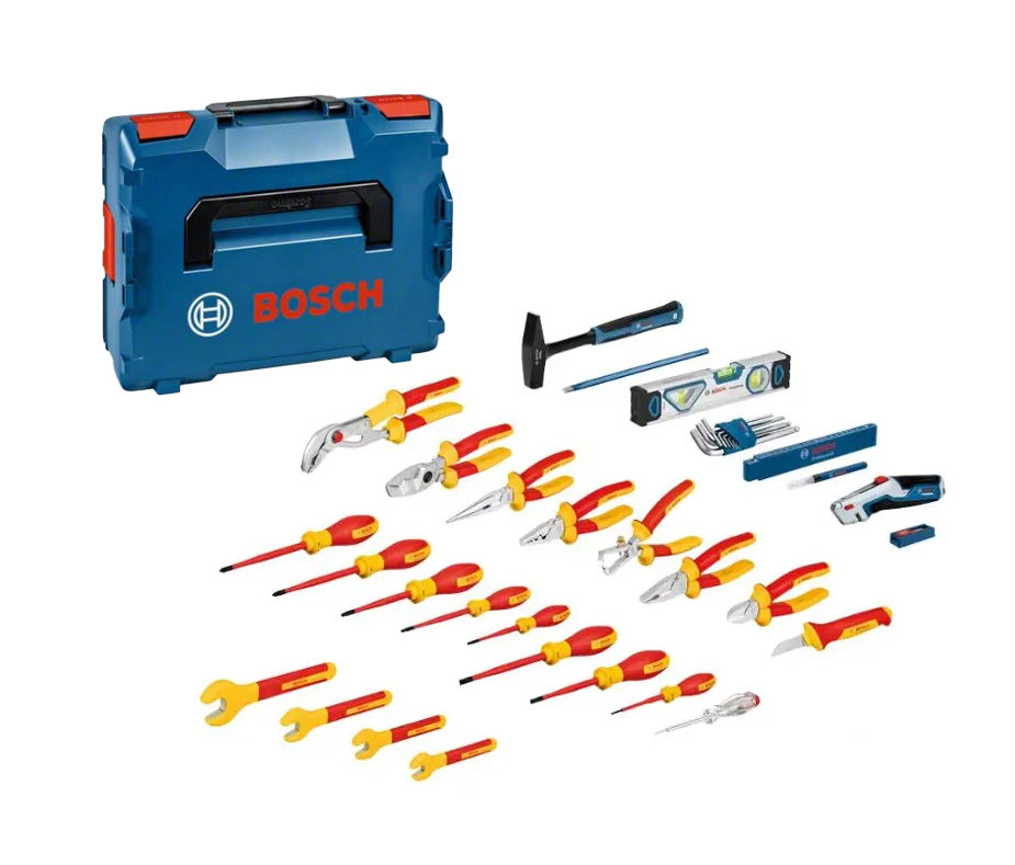 37-piece VDE electrician’s set in a Bosch L-BOXX case