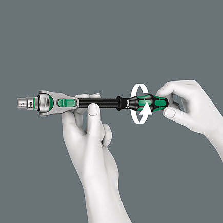 Zyklop Speed ​​ratchet 1/4" square drive Wera 8000 A