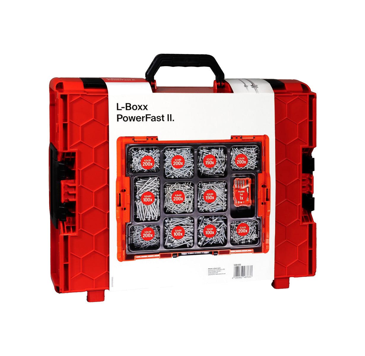 PowerFast II L-BOXX 102 PH 1,800 Screws + 10-Piece ProfiBit Set Fischer