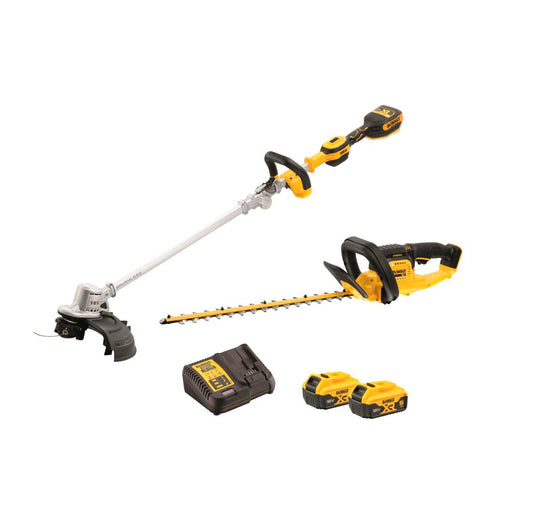 Combo set: Cortasetos DCMHT563 + Cortabordes DCMST561 + 2bat 5ah 18V + Cargador Dewalt DCMST561HT