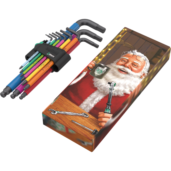 Wera 950/9 Metric Hex-Plus Multicolour Allen Key Set