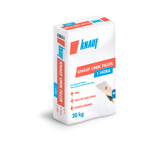 20kg bag of Knauf Unik Filler 1h fast setting joint compound