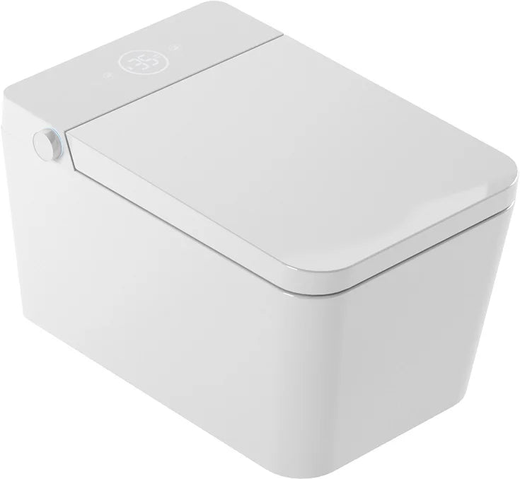 Mizubath Wall Hung Japanese Toilet with Smart Cleaning White