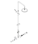 Grifo termostático para Ducha con Columna telescópica. Rociador ø200mm Grifería Borras